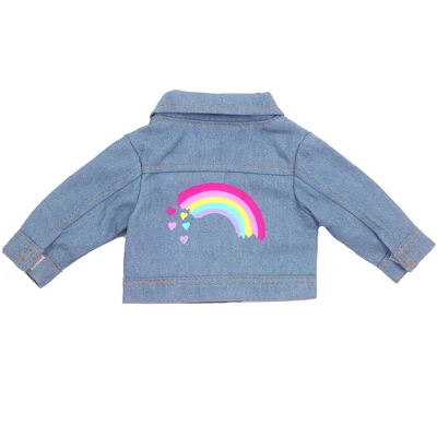 Sophia's - 18" Doll - Rainbow Jean Jacket - Indigo Blue 3 Sophia's - 18" Doll - Rainbow Jean Jacket - Indigo Blue