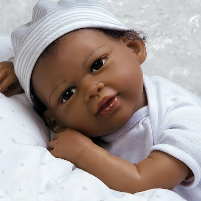 Paradise Galleries Reborn Newborn Doll In Silicone Vinyl Baby Bundles: Reaching For The Stars, 19 Inch 7-Piece Ensemble 7 Paradise Galleries Reborn Newborn Doll In Silicone Vinyl Baby Bundles: Reaching For The Stars, 19 Inch 7-Piece Ensemble - Image 5