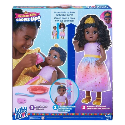 Baby Alive Princess Ellie Grows Up! Growing And Talking Baby Doll - Black Hair 7 Baby Alive Princess Ellie Grows Up! Growing And Talking Baby Doll - Black Hair - Image 5