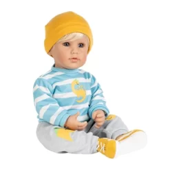 Adora Toddler Doll "Dino Boy" In Striped And Dino Print Top, Coordinating Dino Pants And Yellow Sneakers -Toy Promotion GUEST d84a46ee 940c 423e 871d b0d6efe06683