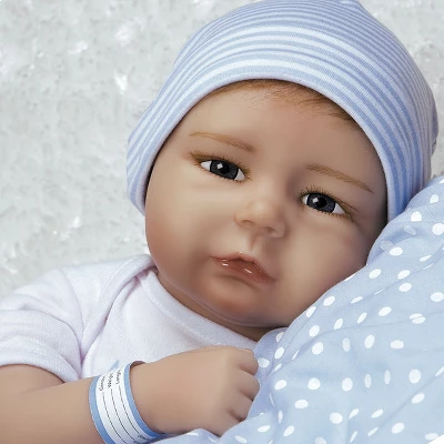 Paradise Galleries Silicone Vinyl Reborn Baby Boy, 20 Inch Newborn Baby Bundles: All The Ladies Love Me, 7-Piece Ensemble 11 Paradise Galleries Silicone Vinyl Reborn Baby Boy, 20 Inch Newborn Baby Bundles: All The Ladies Love Me, 7-Piece Ensemble - Image 9