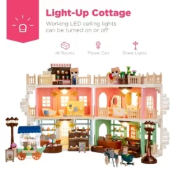 Best Choice Products Deluxe Cottage Dollhouse Mansion Pretend Toy Playset W/ 225 Accessories And Tiny Critters For Kids 11 Best Choice Products Deluxe Cottage Dollhouse Mansion Pretend Toy Playset W/ 225 Accessories And Tiny Critters For Kids -Toy Promotion GUEST db9f619a 9309 4a1a 9784 9d056d7e05f3