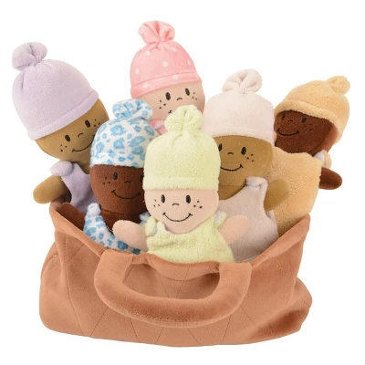 Creative Minds Basket Of Soft Babies With Removable Sack Dresses - Set Of 6 4 Creative Minds Basket Of Soft Babies With Removable Sack Dresses - Set Of 6 - Image 2