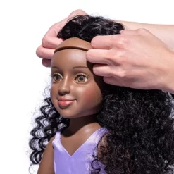I'M A GIRLY Jasmine 18" Fashion Doll With Brunette Curly Interchangeable Wig To Style 11 I'M A GIRLY Jasmine 18" Fashion Doll With Brunette Curly Interchangeable Wig To Style -Toy Promotion GUEST dde701d1 9e02 4f12 9f92 e491cfa6ba03
