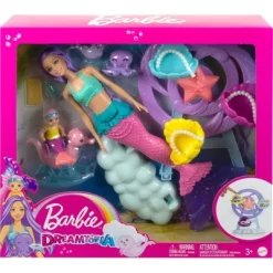 Barbie Mermaid Doll Nurturing Playset With Merbaby Octopus And Seal -Toy Promotion GUEST df3c5897 da75 4e1e 975f a1535f031321