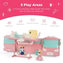 Best Choice Products Camper Van Playset Pretend Play Dollhouse Toy With 54 Accessories And Tiny Critters For Kids 11 Best Choice Products Camper Van Playset Pretend Play Dollhouse Toy With 54 Accessories And Tiny Critters For Kids -Toy Promotion GUEST e28539f6 704c 4c3a 9fde ed54dc58ddb1