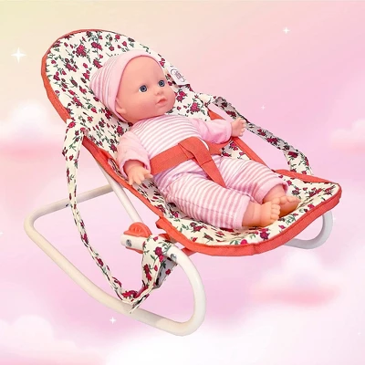 The New York Doll Collection Baby Doll 3-1 Accessories Set Floral 3 The New York Doll Collection Baby Doll 3-1 Accessories Set Floral