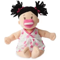 Toy Promotion 5 Manhattan Toy Baby Stella Black Hair Soft First Baby Doll, 15-Inch