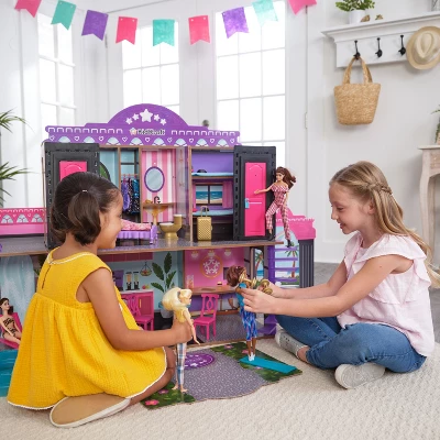 KidKraft 2-in-1 Wooden Hotel & Waterslide Dollhouse 8 KidKraft 2-in-1 Wooden Hotel & Waterslide Dollhouse - Image 6