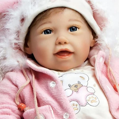 Paradise Galleries "Cuddle Bear Bella" Real Baby Doll. 21" Weighted Reborn Baby Doll With 5-Piece Baby Doll Clothes Set. Age 3+ 3 Paradise Galleries "Cuddle Bear Bella" Real Baby Doll. 21" Weighted Reborn Baby Doll With 5-Piece Baby Doll Clothes Set. Age 3+