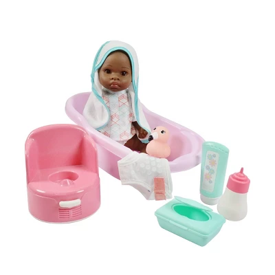 Madame Alexander Small Wonder 14" Baby Doll Bath Set - Brown Eyes 4 Madame Alexander Small Wonder 14" Baby Doll Bath Set - Brown Eyes - Image 2