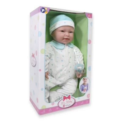 JC Toys La Baby 20" Baby Doll - Blue Outfit With Pacifier 8 JC Toys La Baby 20" Baby Doll - Blue Outfit With Pacifier - Image 6