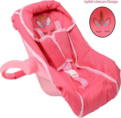 The New York Doll Collection Baby Doll Unicorn Car Seat 5 The New York Doll Collection Baby Doll Unicorn Car Seat - Image 3