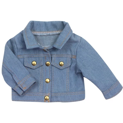 Sophia's - 18" Doll - Rainbow Jean Jacket - Indigo Blue 4 Sophia's - 18" Doll - Rainbow Jean Jacket - Indigo Blue - Image 2