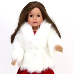 Sophia’s Faux Faux Fur Coat With Sash Closure For 18" Dolls, Ivory -Toy Promotion GUEST f63eb88e 13ae 4b7c b52b e5d9b6169163