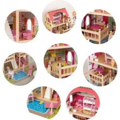ShpilMaster Wooden Doll House With Toys And Furniture Accessories With LED Light For Ages 3+ 16 ShpilMaster Wooden Doll House With Toys And Furniture Accessories With LED Light For Ages 3+ -Toy Promotion GUEST fff8b5fb 2d36 4d2e bb00 3c7d130eaba2